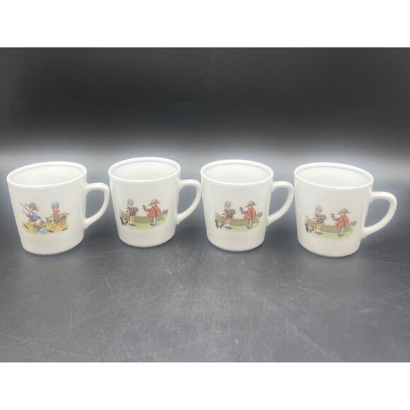 VTG PIER 1 Kids Childs Cups Mugs Made in Germany Set of 4 - Picture 1 of 6